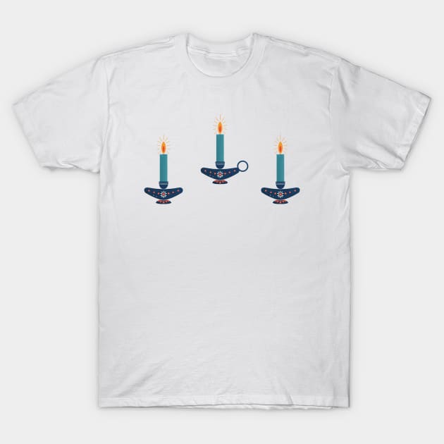 Scandinavian candles T-Shirt by Home Cyn Home 